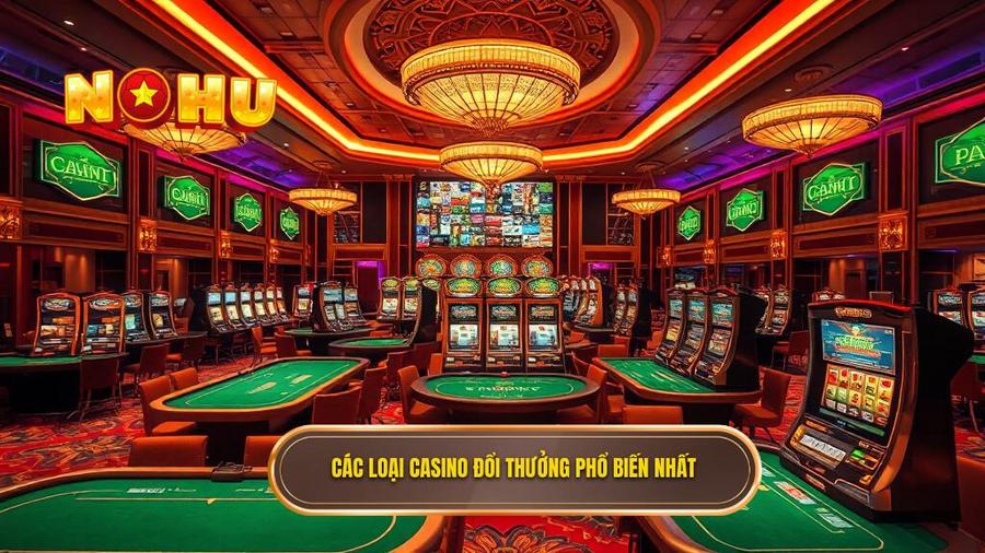Các loại casino đổi thưởng phổ biến nhất